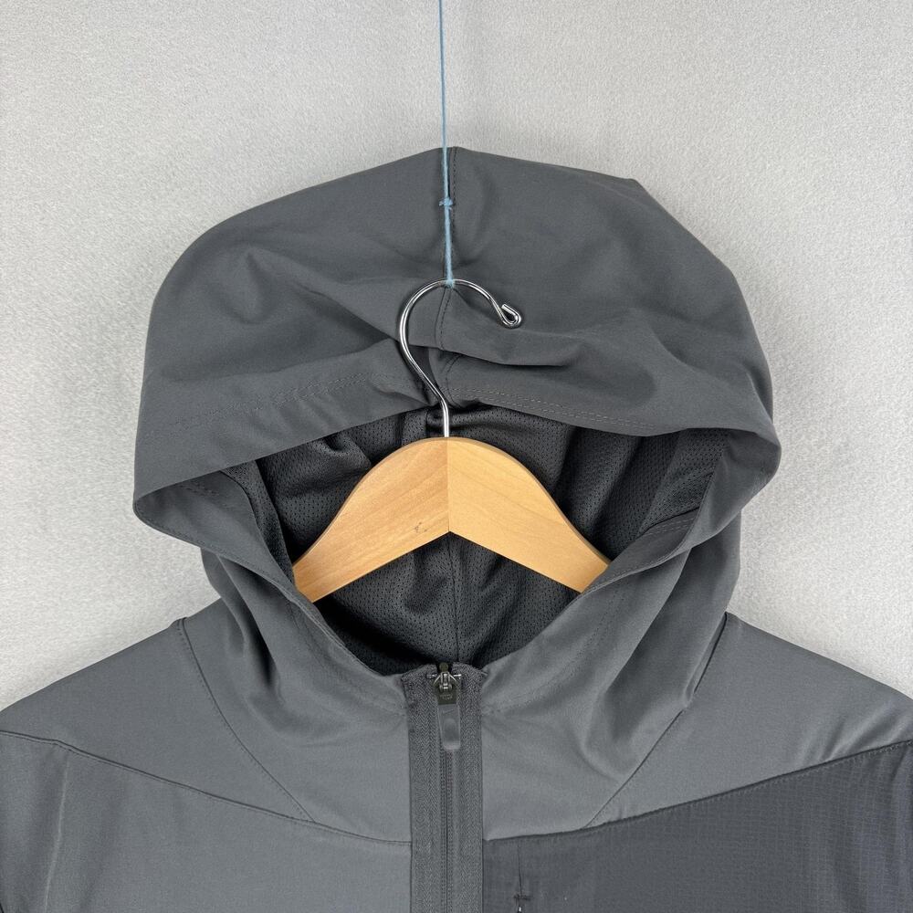 Nike Tennessee Vols Jacket Mens Large Gray Hooded 1/2 Zip Windbreaker Smokey - Picture 2 of 11